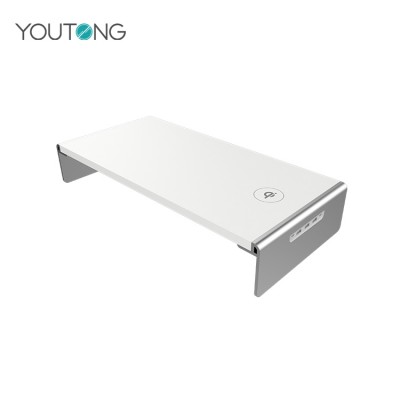 WP005 QI Wireless Chargeing 3 USB Aluminum Alloy Laptop Stand with type c