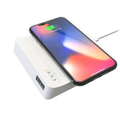 New Hot Wireless charging  custom logo cell phone Portable Qi Wireless Charger Battery Charger