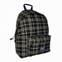 Hot selling high quality lightweight durable school plaid rucksack bag