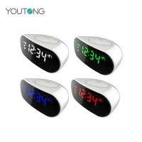 Wholesales Factory  High Quality LED display  RC Clock DST Function Desk Alarm Clock