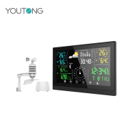 Rainfall record Wind Speed Temperature and Humidity Touch Screen Weather Station