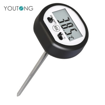 Manufacture Instant Read Digital LCD Screen Metal Food Thermometer for Grilling