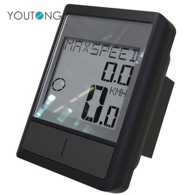 Cheap Digital Wired GPS LCD Display Bike odometer , Low Power Indicator Bike Computer with Temperature