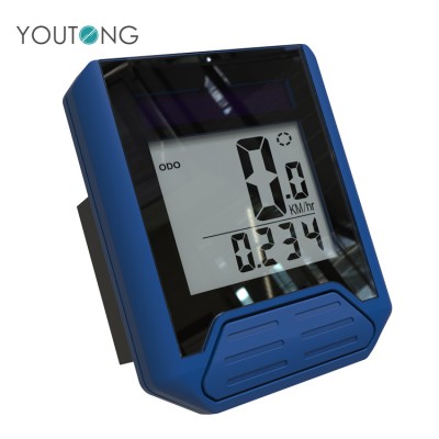 Wholesale YT6436 Blue Bicycle Road Digital Distance Meter  , Wireless GPS Bicycle Speedometer with Calorie